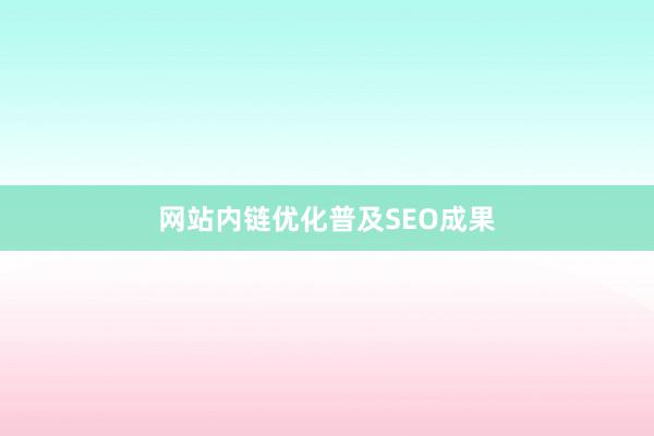 网站内链优化普及SEO成果